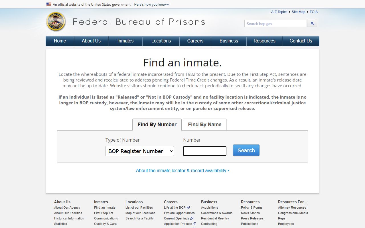 Oakland County court dockets Federal Bureau of Prisons inmate locator